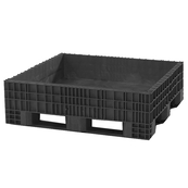 Black, 48" x 45" x 15" Fixed Wall, 700lbs Cap., Bulk Box - Discontinued