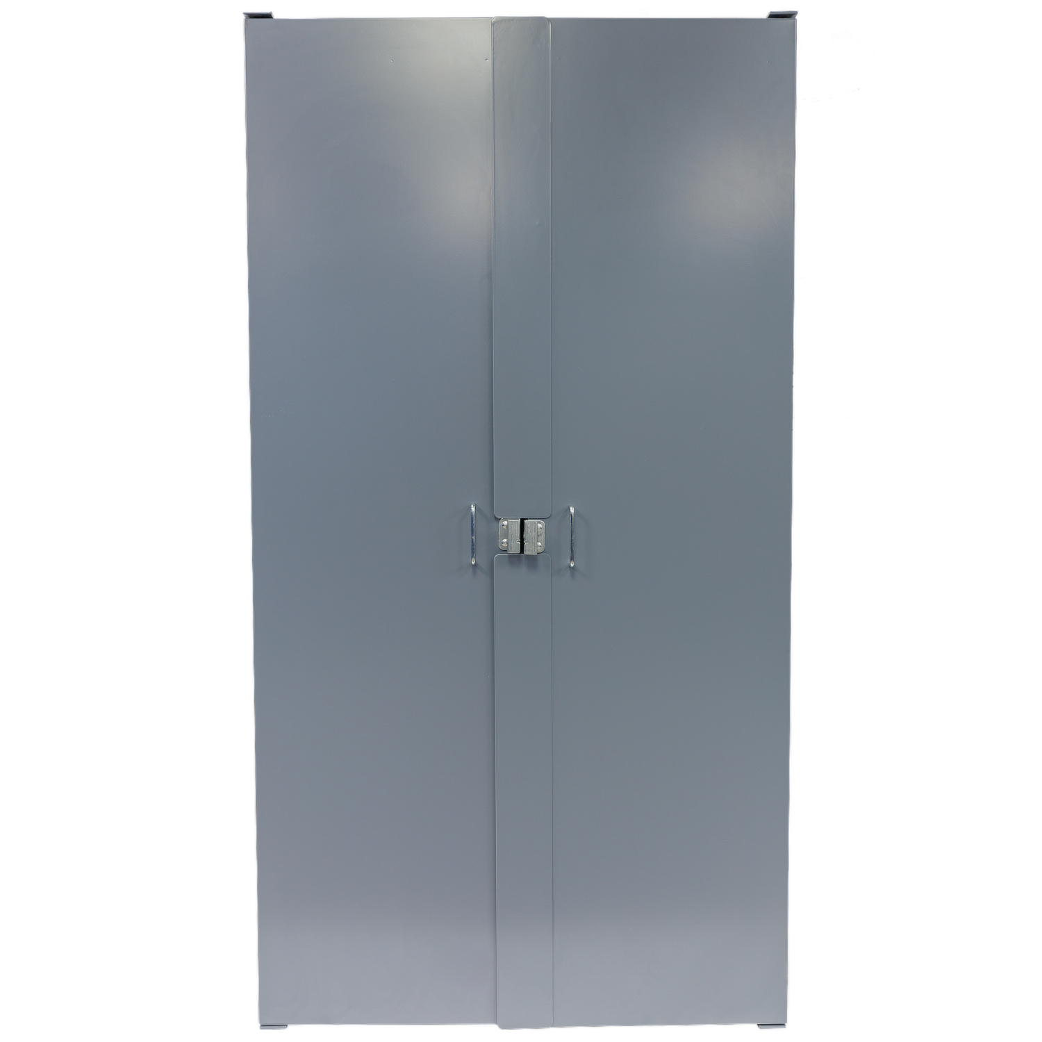Grey, Storage Cabinet, Louvered Interior & Doors, 38"W x 24"D x 72"H, Assembled