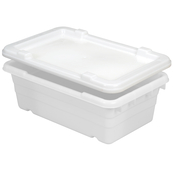 Natural, 25" x 16" x 9", Jumbo Lug Cross Stack and Nest Container