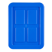 Blue, 15.75" x 11.50", Flat Storage Lid for P16121300 Recycling Containers