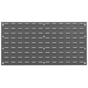 Grey, 36"W x 19"H Louvered Wall Panel