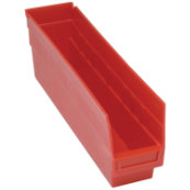 Red, 17-7/8" x 4-1/8" x 6" Shelf Bin (20 Per Carton)