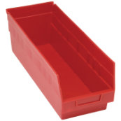 Red, 17-7/8" x 6-5/8" x 6" Shelf Bin (20 Per Carton)