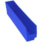 Blue, 23-5/8" x 4-1/8" x 6" Shelf Bin (16 Per Carton)