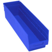 Blue, 23-5/8" x 6-5/8" x 6" Shelf Bin (8 Per Carton)