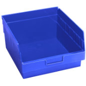 Blue, 11-5/8" x 11-1/8" x 6" Shelf Bin (8 Per Carton)