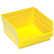 Yellow, 11-5/8" x 11-1/8" x 6" Shelf Bin (8 Per Carton)