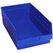 Blue, 17-7/8" x 11-1/8" x 6" Shelf Bin (8 Per Carton)