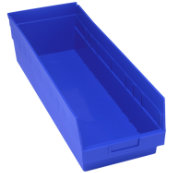 Blue, 23-5/8" x 8-3/8" x 6" Shelf Bin (6 Per Carton)