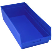 Blue, 23-5/8" x 11-1/8" x 6" Shelf Bin (6 Per Carton)