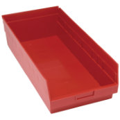 Red, 23-5/8" x 11-1/8" x 6" Shelf Bin (6 Per Carton)