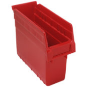 Red, 11-5/8" x 4-1/8" x 8" Shelf Bin (36 Per Carton)