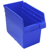 Blue, 11-5/8" x 6-5/8" x 8" Shelf Bin (30 Per Carton)