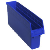 Blue, 17-7/8" x 4-1/8" x 8" Shelf Bin (23 Per Carton)