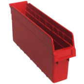 Red, 17-7/8" x 4-1/8" x 8" Shelf Bin (23 Per Carton)