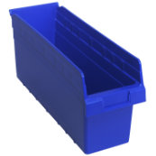Blue, 17-7/8" x 6-5/8" x 8" Shelf Bin (26 Per Carton)