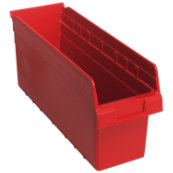 Red, 17-7/8" x 6-5/8" x 8" Shelf Bin (26 Per Carton)