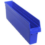Blue, 23-5/8" x 4-1/8" x 8" Shelf Bin (16 Per Carton)