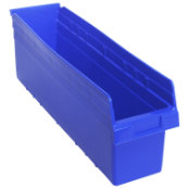 Blue, 23-5/8" x 6-5/8" x 8" Shelf Bin (8 Per Carton)