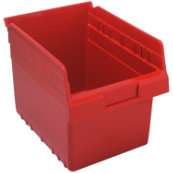 Red, 11-5/8" x 8-3/8" x 8" Shelf Bin (20 Per Carton)