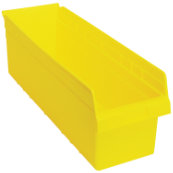 Yellow, 23-5/8" x 8-3/8" x 8" Shelf Bin (6 Per Carton)