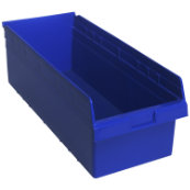 Blue, 23-5/8" x 11-1/8" x 8" Shelf Bin (6 Per Carton)