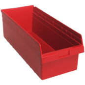 Red, 23-5/8" x 11-1/8" x 8" Shelf Bin (6 Per Carton)