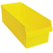 Yellow, 23-5/8" x 11-1/8" x 8" Shelf Bin (6 Per Carton)