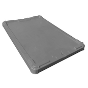 Grey, 24" x 16" x 2", Lid for SN2416 Series Stack and Nest Containers