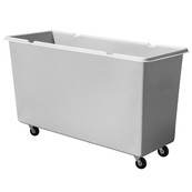 Grey, 48" x 19" x 28", 3" Corner Casters,  8 Bu. / 9 Cu. Ft., 300lb Cap., Mini Starcart