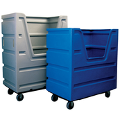 Grey, 48" x 28" x 66", 6" Corner Casters, 37 Bu. / 46 Cu. Ft., 1000lb Cap., Bulk Handling Starcart